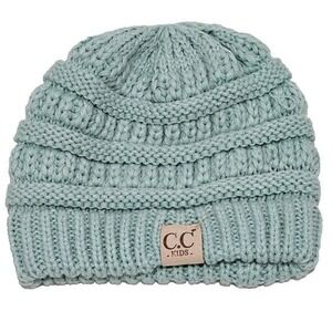 C.C Kids Beanie Toque Cap Cable Knit Soft Stretch Hat *READ*